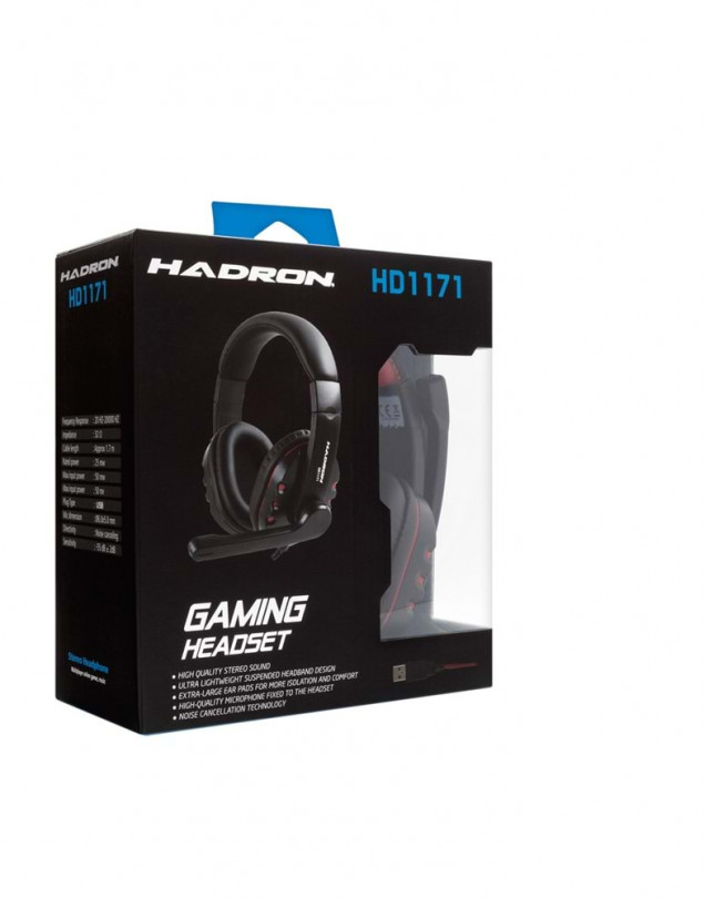 HADRON HD1171 KULAKLIK MİKROFONLU PC OYUN USB(PS4 UYUMLU)