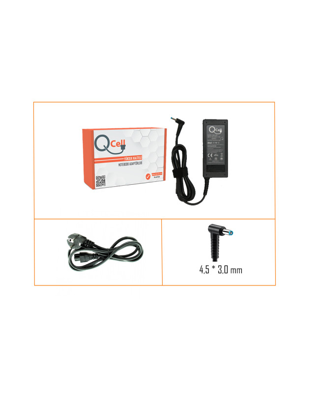 HP 65W 19.5V 3.33A (4.5*3.0mm) BLUE ADAPTÖR